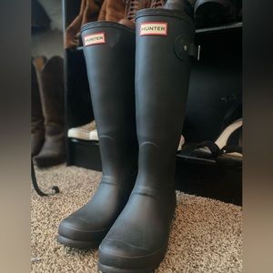Matte Black Hunter Boots
